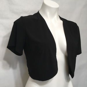 DRESSBARN BLACK CARDIGAN SHRUG
